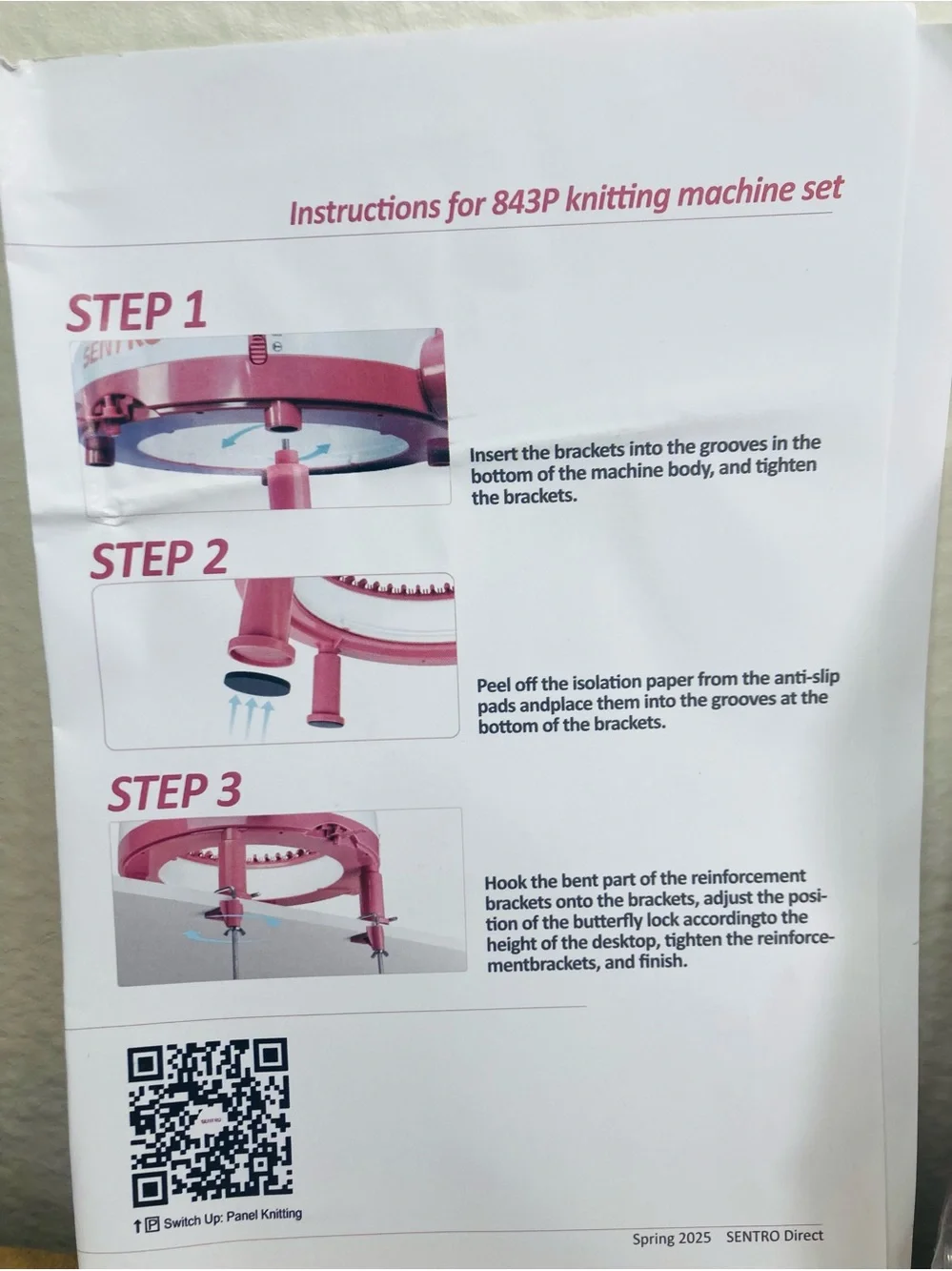 NEW Sentro Updated Knitting Loom Machine – 48-Needle Knitting Machine